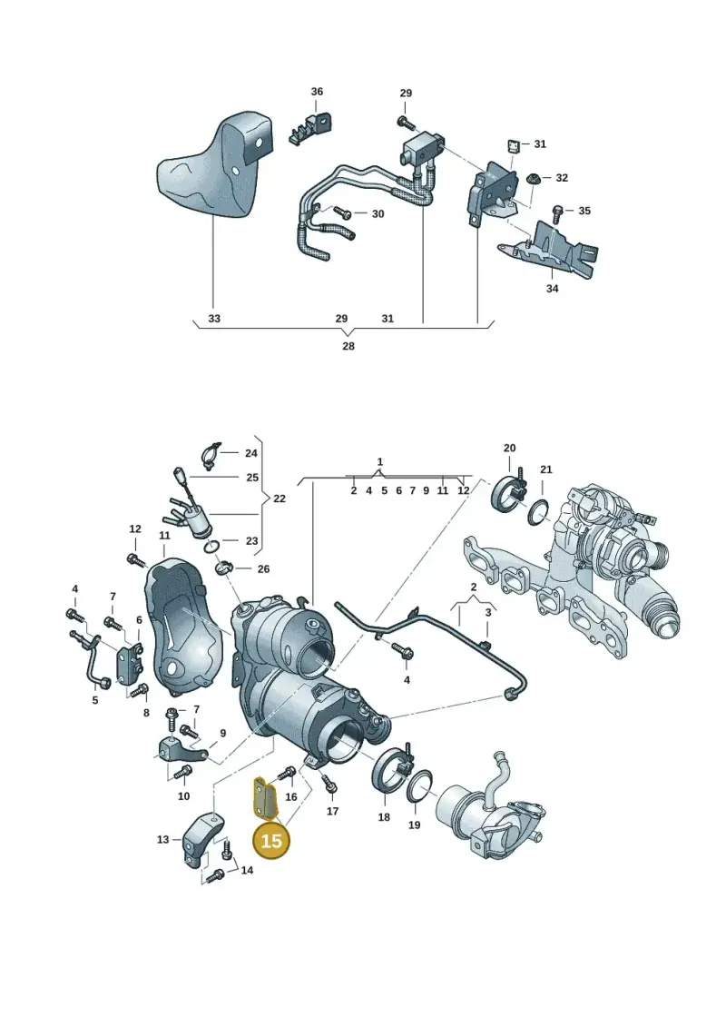 05L131645P — Volkswagen Multivan (2021-) diagram 7t0253160, position 15