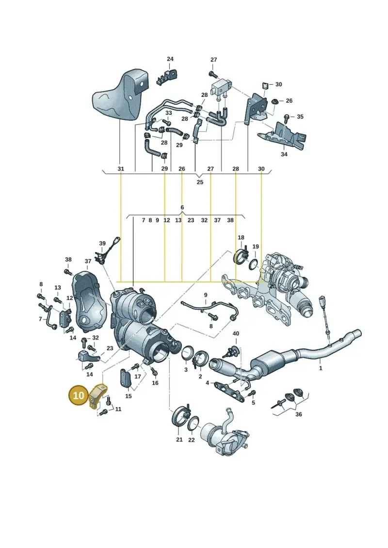 05L131645Q — Volkswagen Caddy Maxi Kombi (2020-2024) diagram 2ka253070, position 10