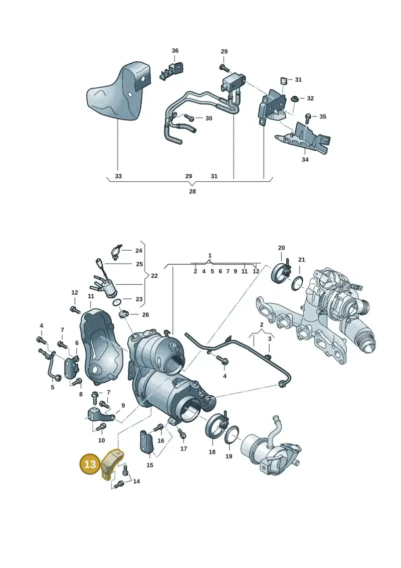 05L131645Q — Volkswagen Multivan (2021-) diagram 7t0253160, position 13
