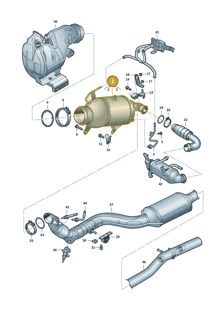 05L131766N — Audi A5 Limousine (2024-2025) diagram 8wk253630, position 1