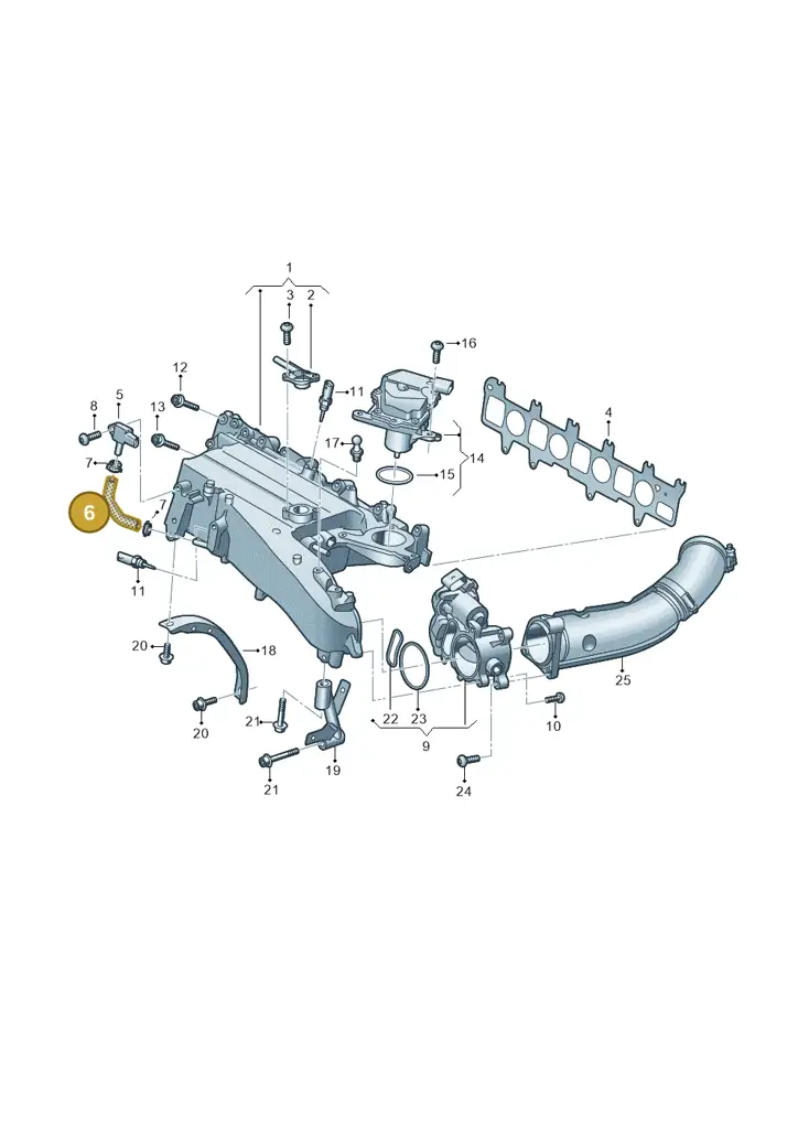 05L131850B — Volkswagen Caddy Maxi Kombi (2020-2024) diagram 793129090, position 6