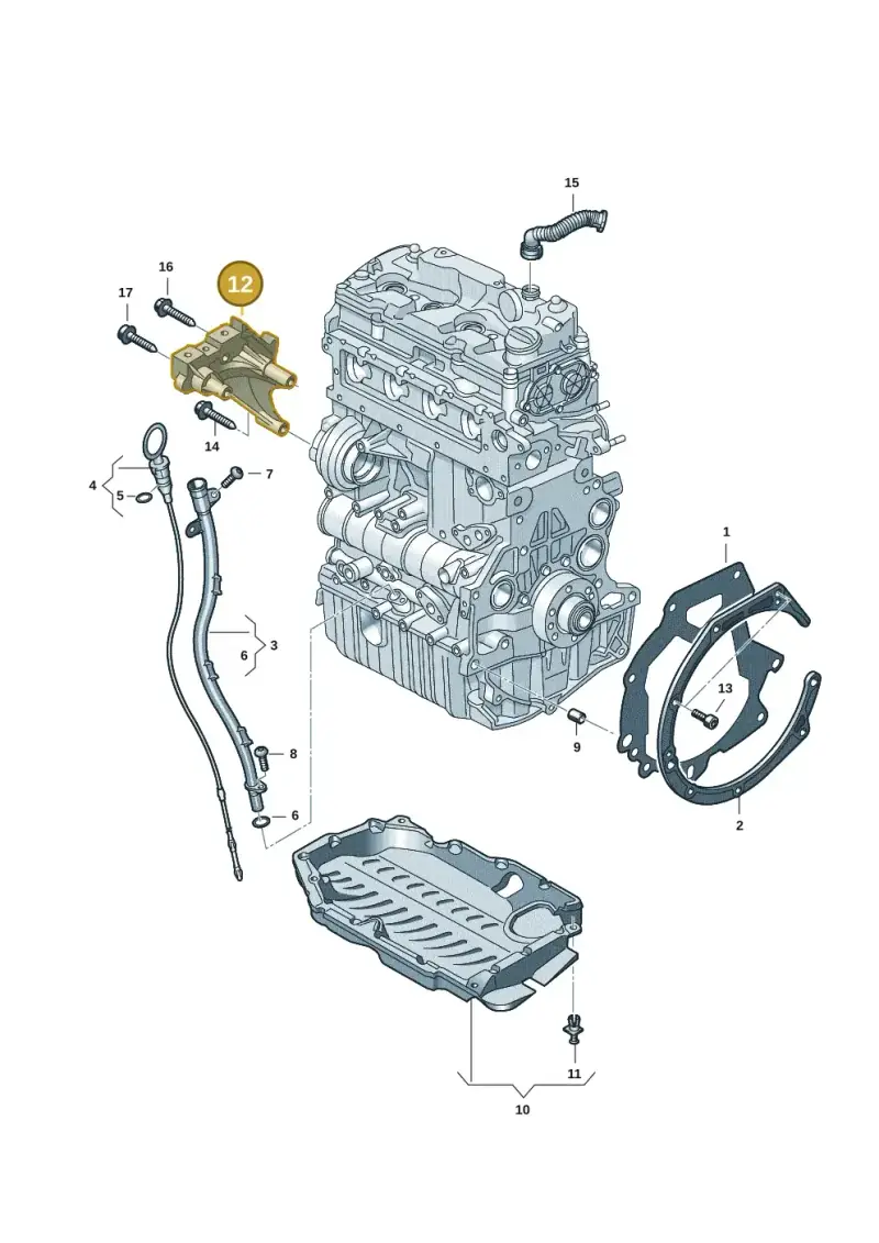 05L199207 — Volkswagen Caddy Maxi Kombi (2020-2024) diagram 2ka103950, position 12