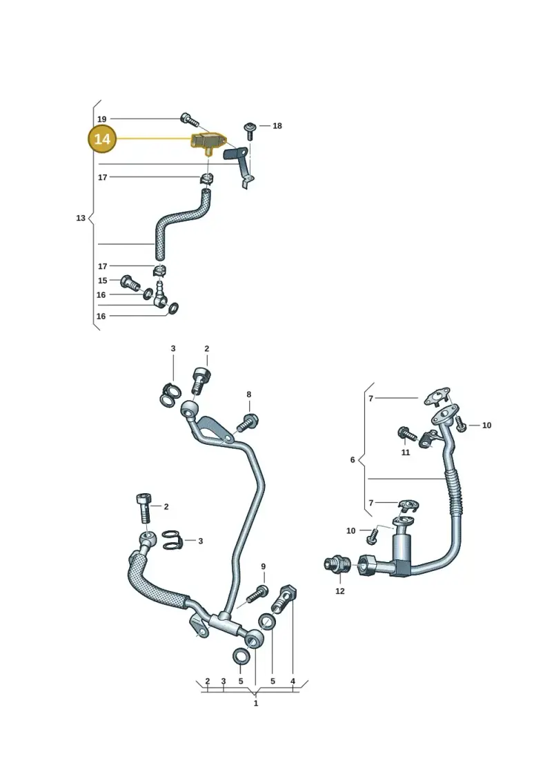 05L906051A — Volkswagen Transport. multivan (2019-2024) diagram 7ep145510, position 14