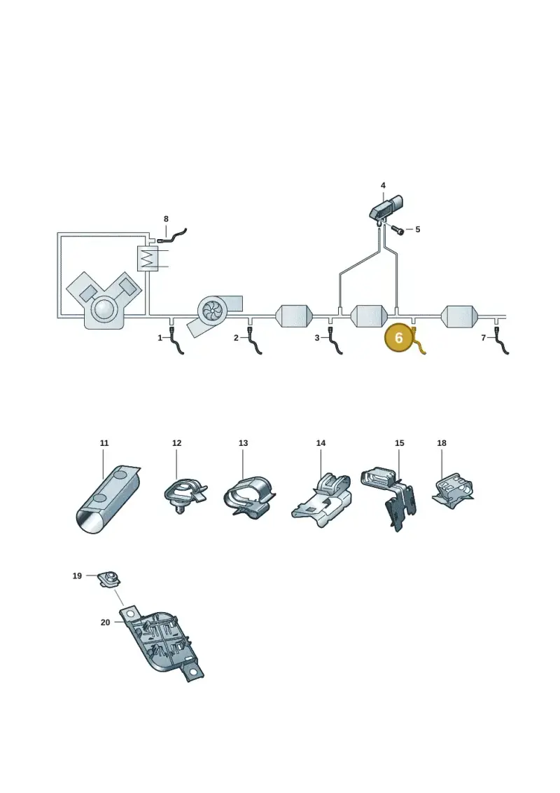 05L906088AK — Audi Q3 (2018-2025) diagram 597906006, position 6