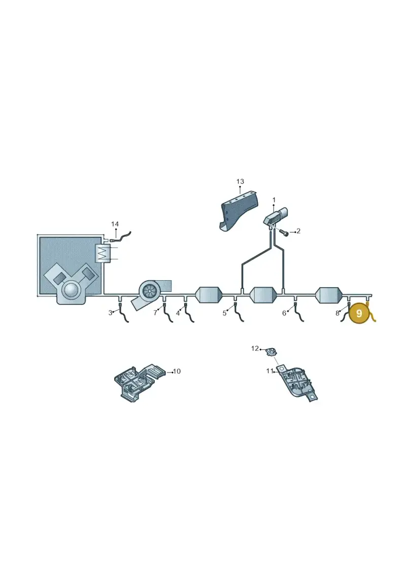 05L906261E — Volkswagen Golf 2.0 BlueMotion (2019-2024) diagram 780906150, position 9