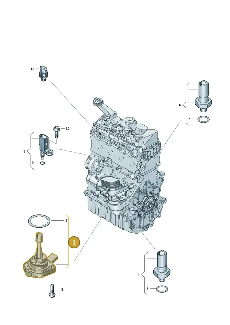 05L907660A — Volkswagen MAN TGE 55 (2016-2021) diagram 907660003, position 1