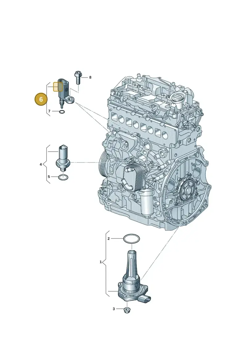 05L919501B — Volkswagen Passat estate (2023-) diagram 907660008, position 6