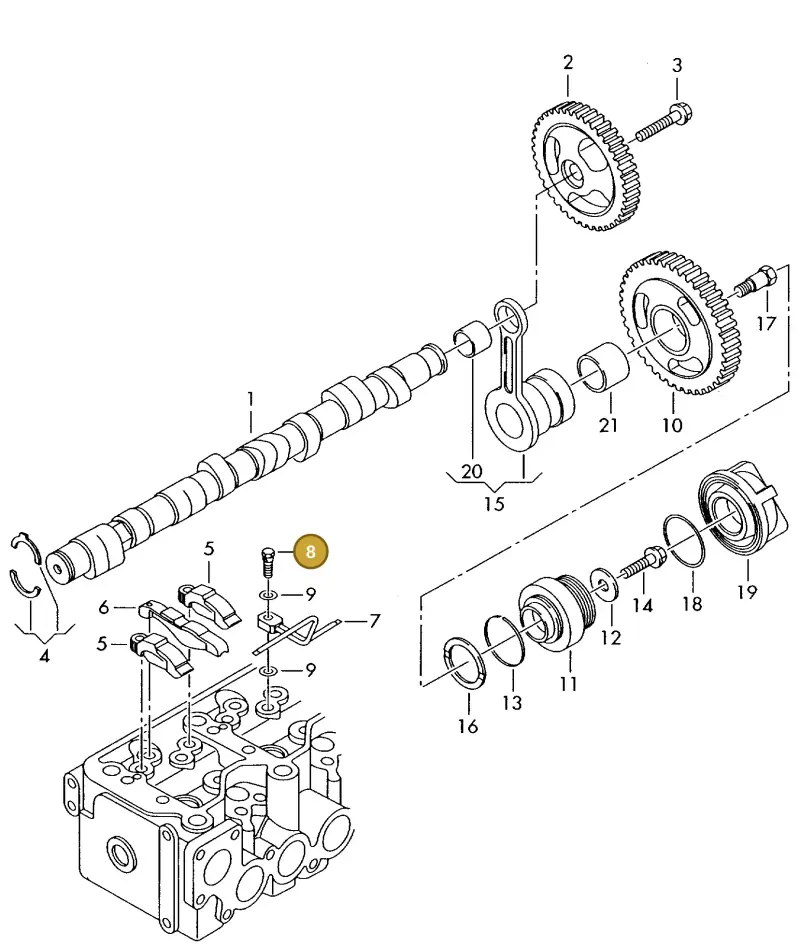 062103155 — Volkswagen LT, LT 4X4 (1996-2003) diagram 176109300, position 8