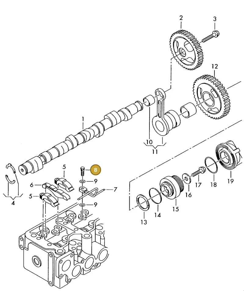 062103155 — Volkswagen LT, LT 4X4 (2003-2006) diagram 176109350, position 8