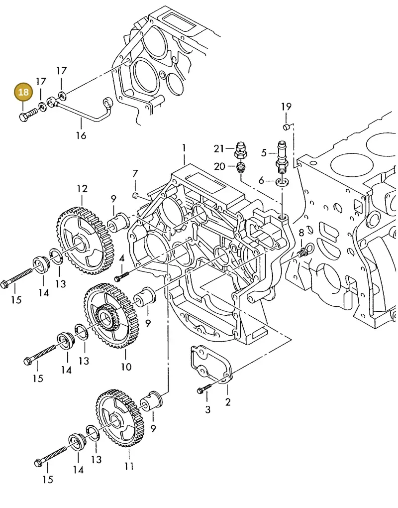 062103155 — Volkswagen LT, LT 4X4 (2003-2006) diagram 176109670, position 18