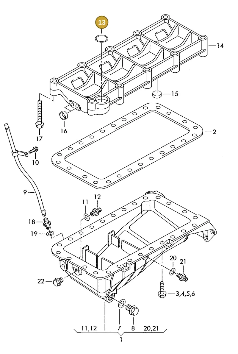 062103487 — Volkswagen LT, LT 4X4 (1996-2003) diagram 176103420, position 13