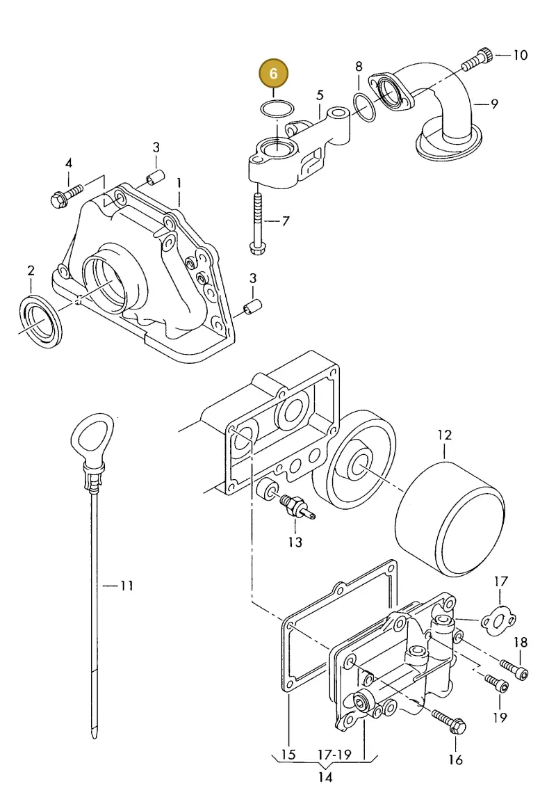 062103487 — Volkswagen LT, LT 4X4 (2003-2006) diagram 176115160, position 6