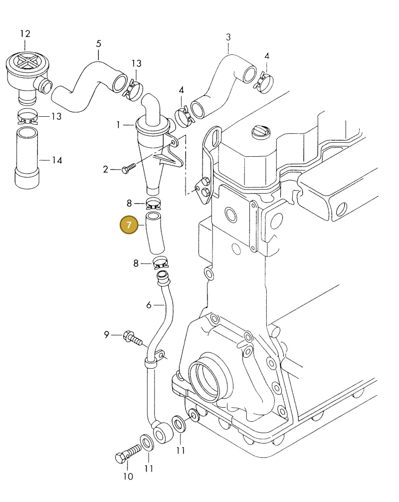 062103783 — Volkswagen LT, LT 4X4 (2003-2006) diagram 176103900, position 7