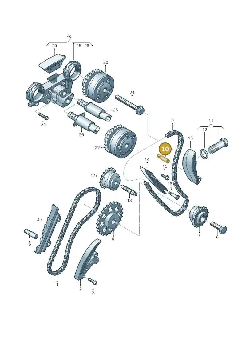 066109511D — Volkswagen Passat CC (2008-2012) diagram 460109900, position 10