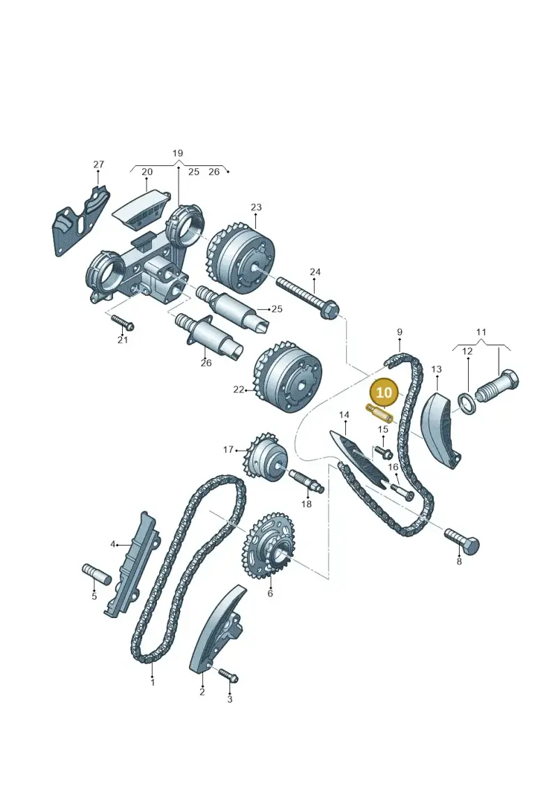 066109511D — Volkswagen Touareg BlueMotion (2014-2018) diagram 710109600, position 10