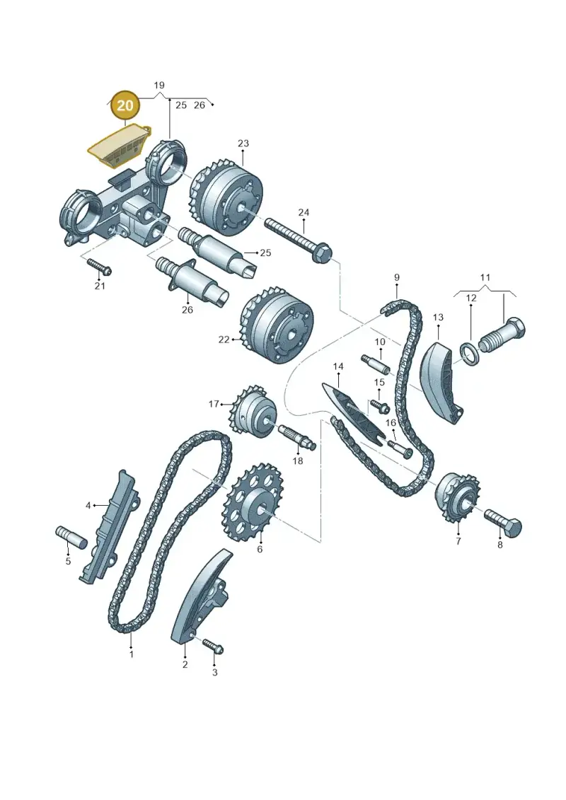 066109514A — Volkswagen Passat CC (2008-2012) diagram 460109900, position 20