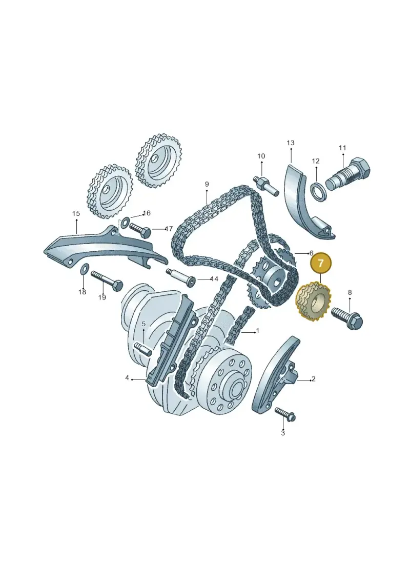 066109570 — Volkswagen Jetta Wagon (2001-2001) diagram 121109800, position 7