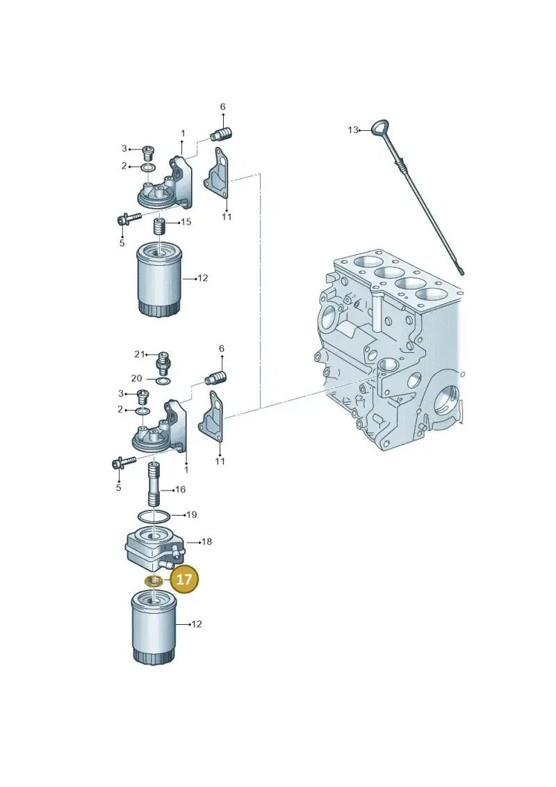 068115723 — Volkswagen CADDY-KOMBI/KASTENW.   06> (2005-) diagram 121115500, position 17