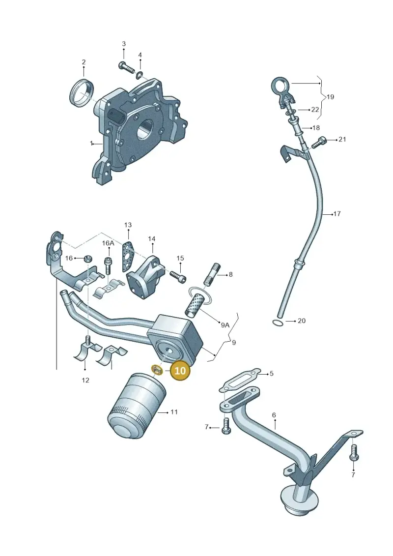 068115723 — Volkswagen LUPO/3L TDI (2003-2005) diagram 194115070, position 10