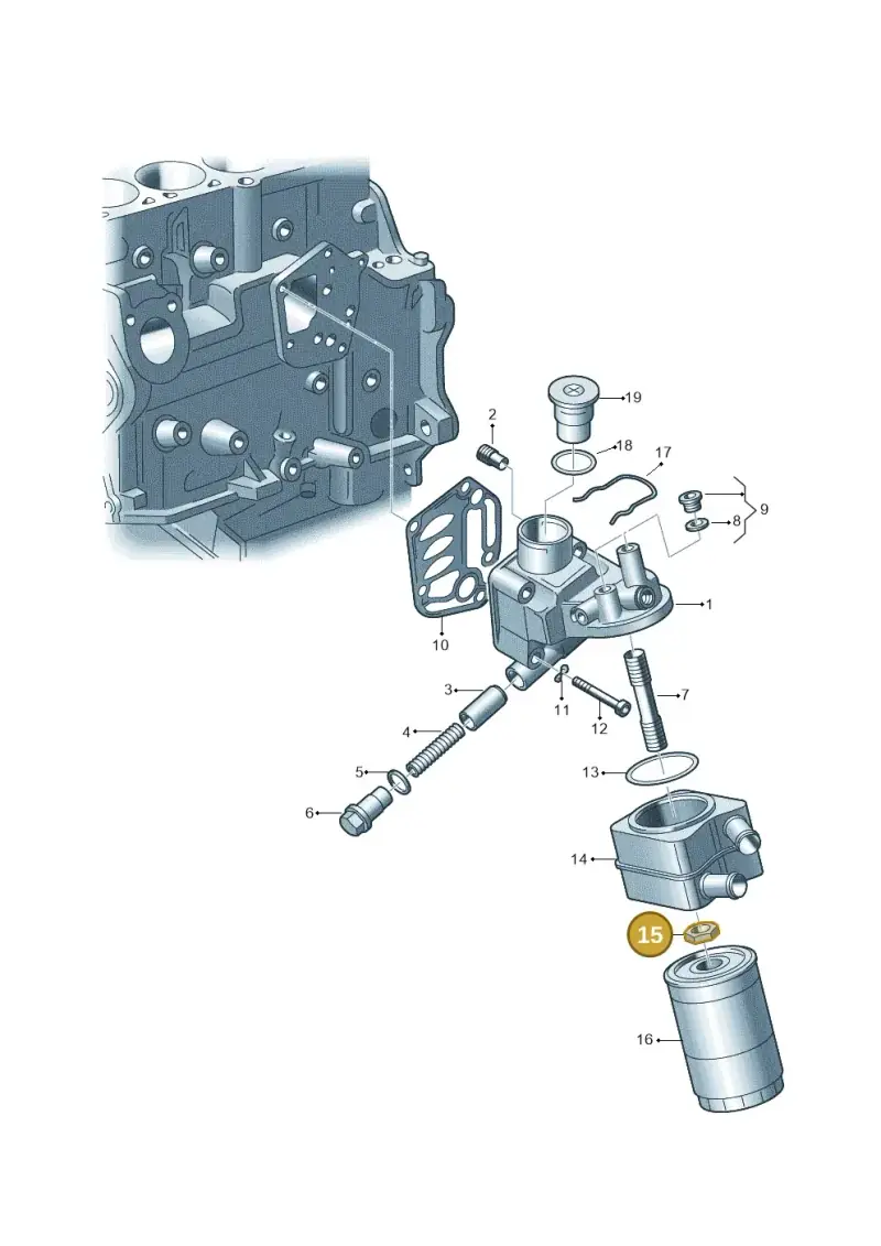 068115723 — Volkswagen Jetta 2.0 (2015-2015) diagram 194115500, position 15
