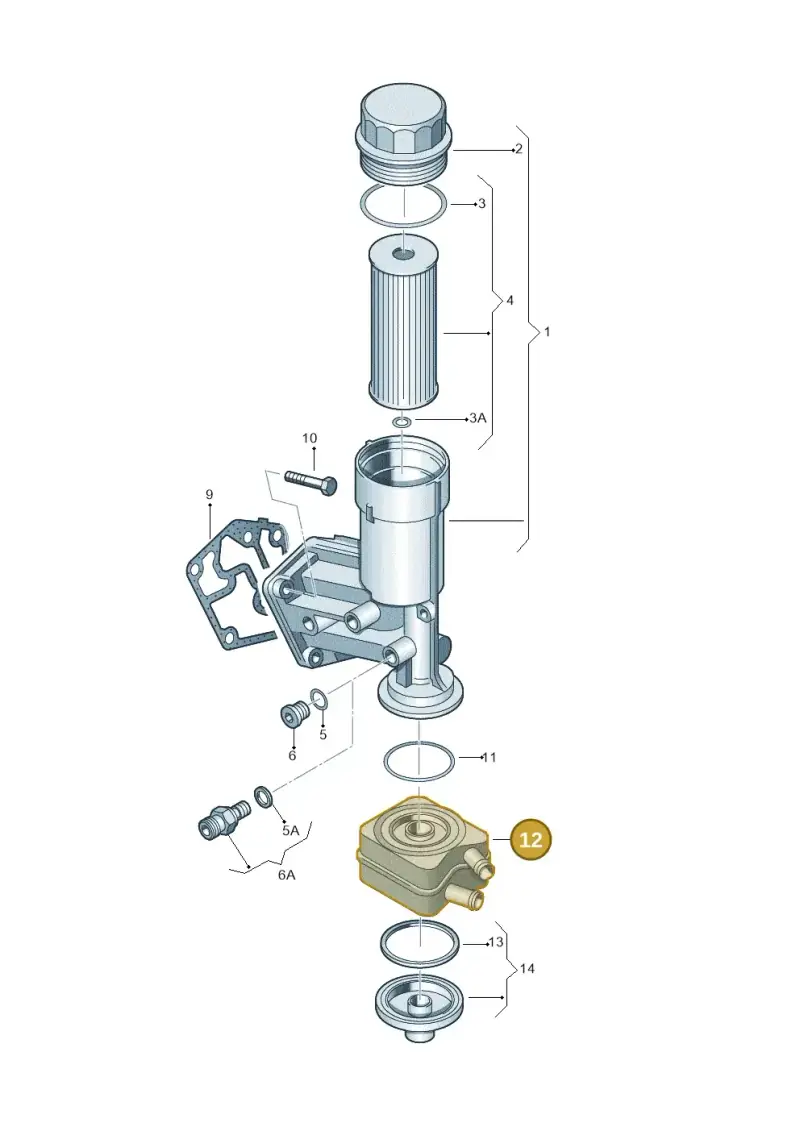 068117021BX — Volkswagen Jetta/Wagon (2002-2006) diagram 194115600, position 12