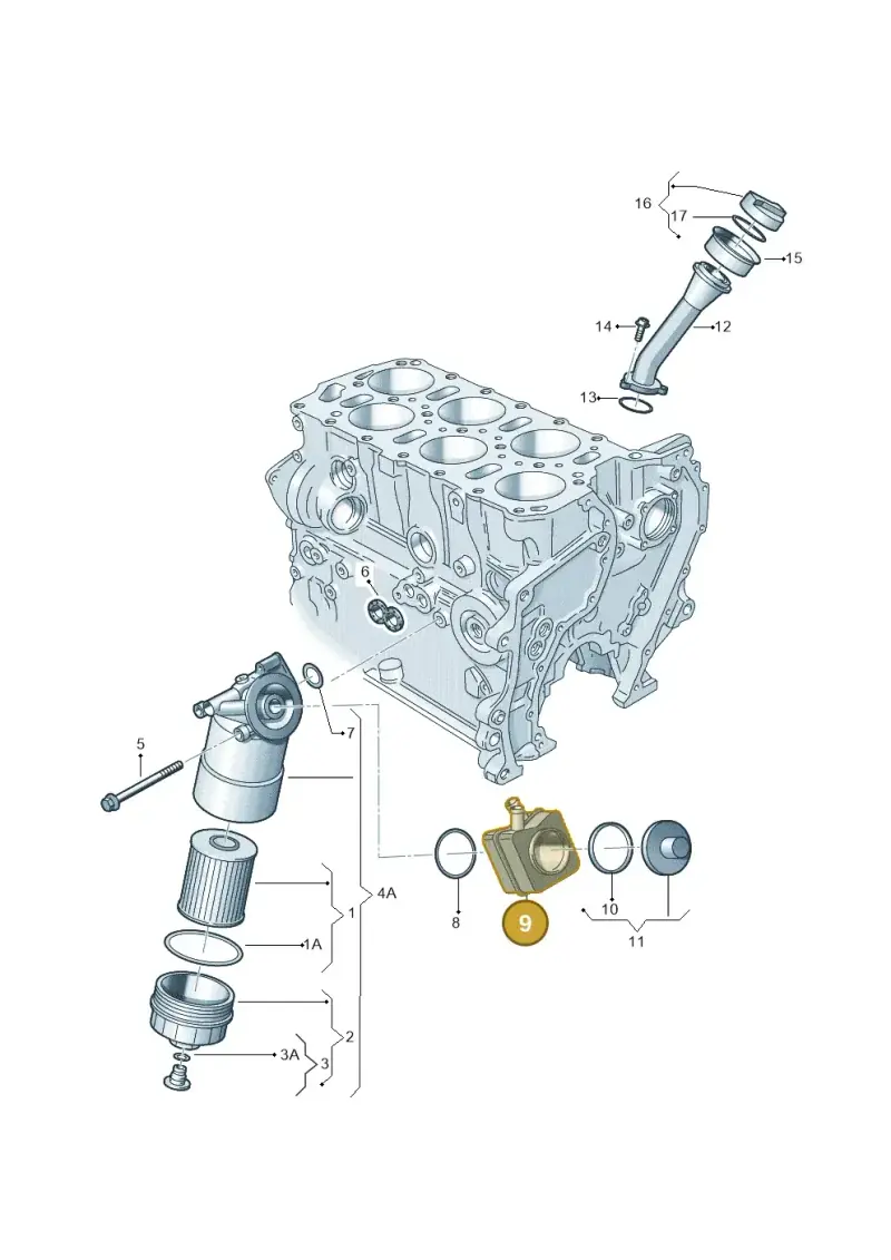 068117021BX — Volkswagen Sharan (2008-2010) diagram 230115700, position 9