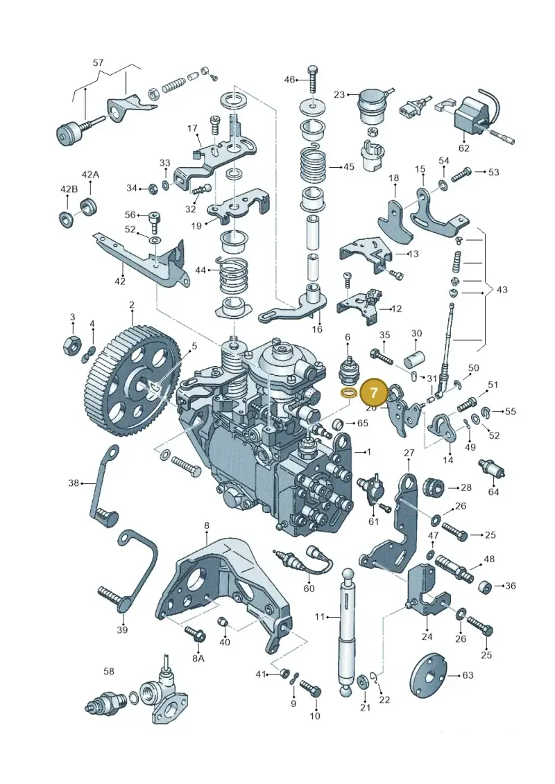 068130139 — Volkswagen CADDY-KOMBI/KASTENW.   06> (2005-) diagram 121130100, position 7