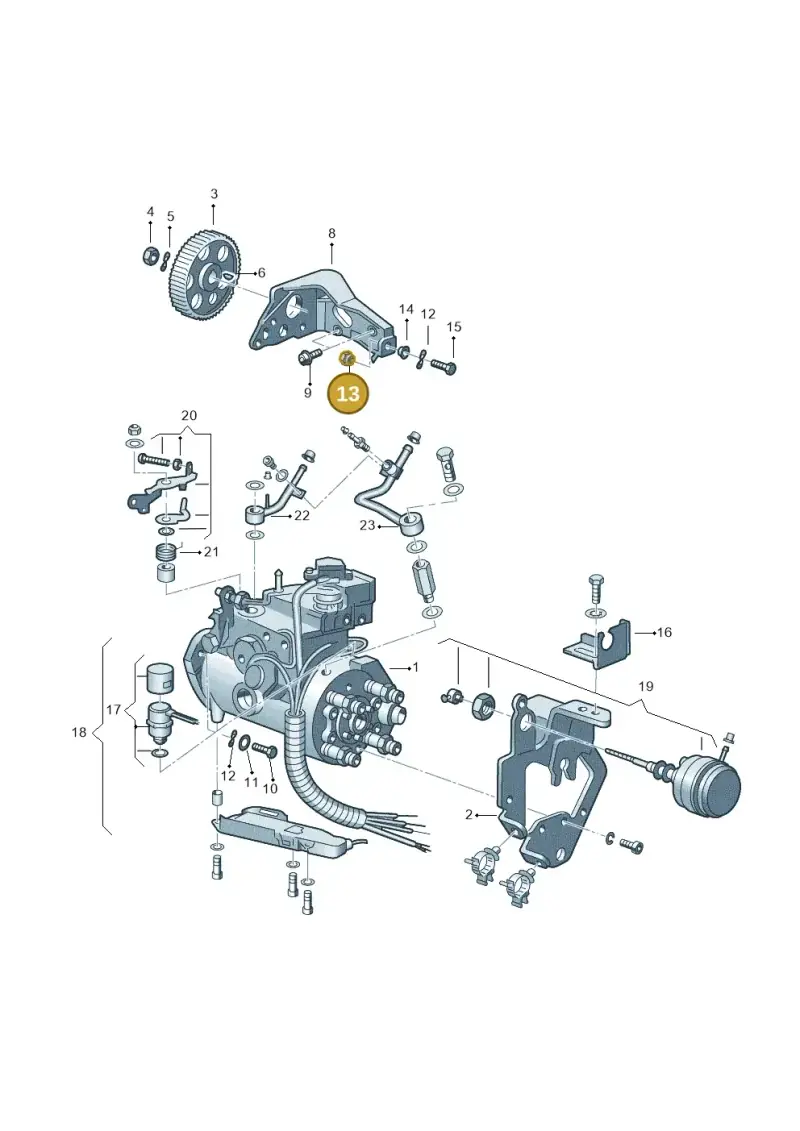 068130197 — Volkswagen POLO (1999-2001) diagram 158130100, position 13