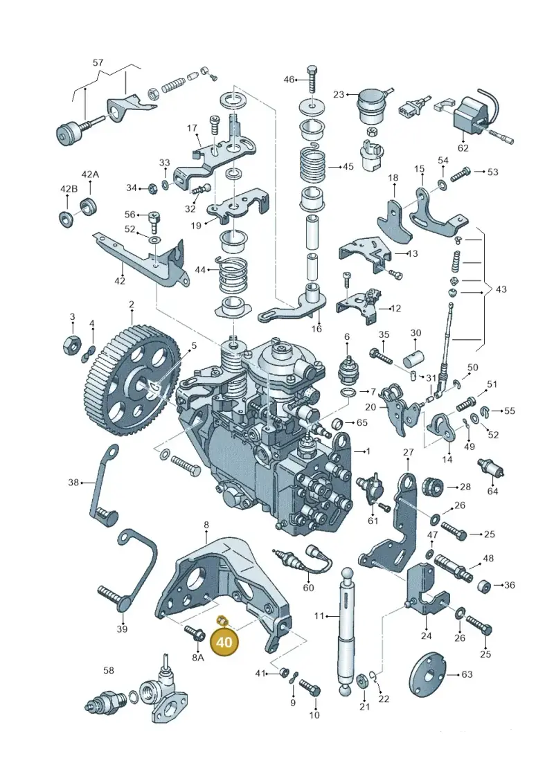068130197 — Volkswagen CADDY-KOMBI/KASTENW.   06> (2005-) diagram 121130100, position 40