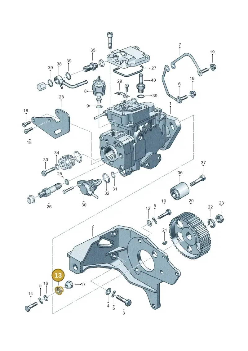 068130199 — Volkswagen LUPO/3L TDI (2003-2005) diagram 121130200, position 13