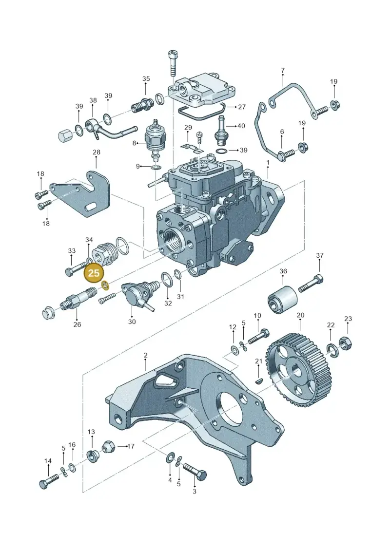 068130787A — Volkswagen LUPO/3L TDI (2003-2005) diagram 121130200, position 25