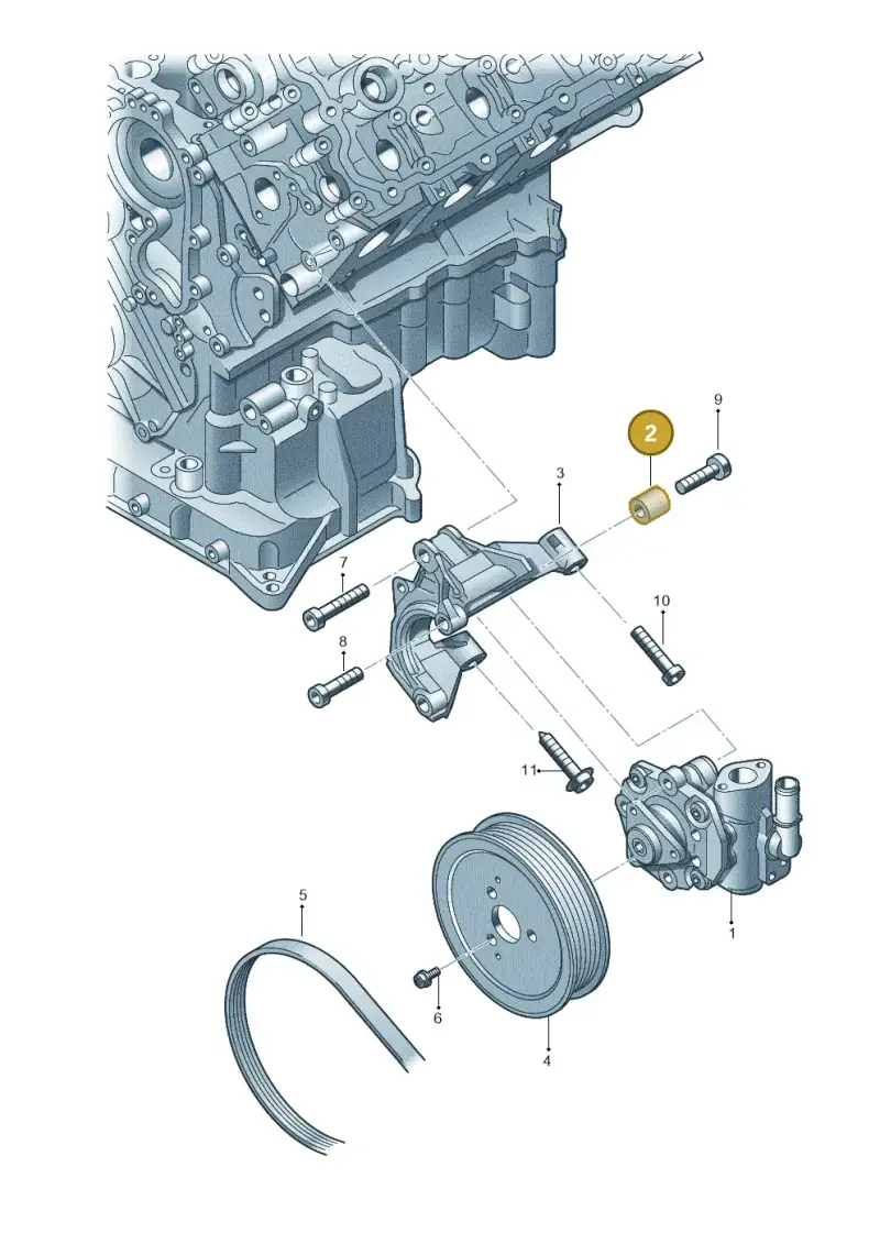 068903147H — Volkswagen Touareg BlueMotion (2014-2018) diagram 675145780, position 2