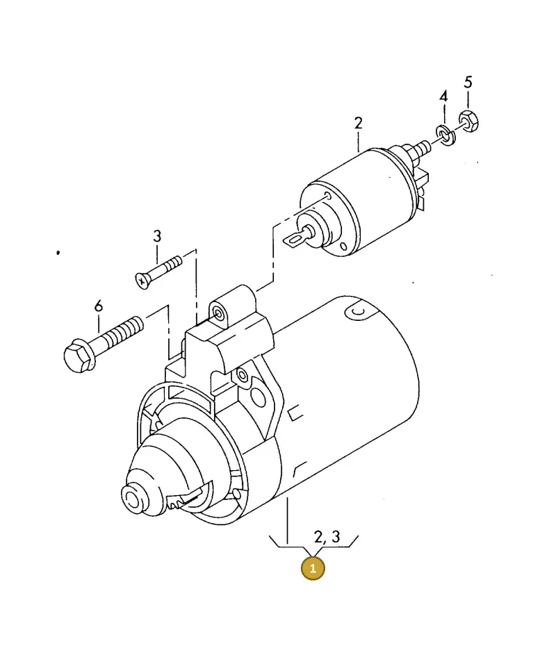 068911024GX — Volkswagen DIES.-IND.-MOT.1,9>2,0 08> (2007-) diagram 423911200, position 1