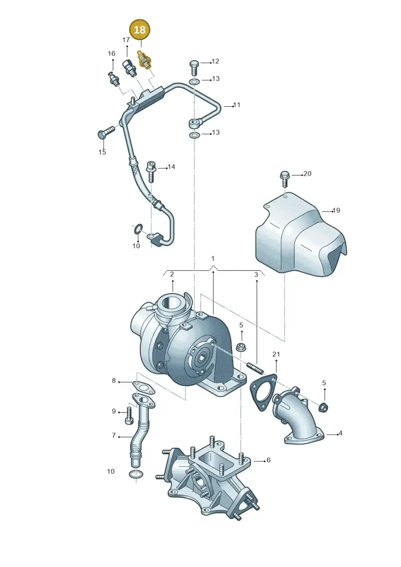068919081C — Volkswagen PASSAT/4MOTION/W8 (2002-2005) diagram 260145700, position 18