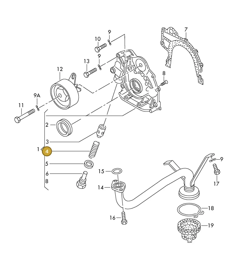 069115421B — Volkswagen LT, LT 4X4 (2003-2006) diagram 176115000, position 4