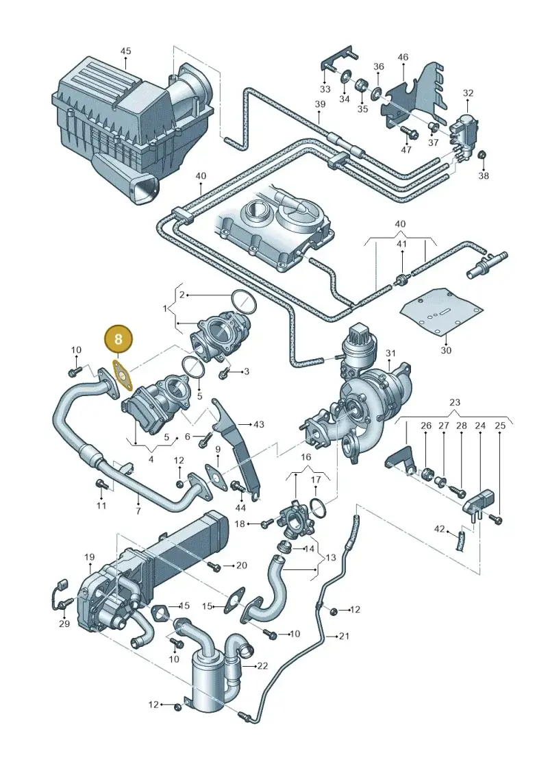 069131547D — Volkswagen New beetle (2011-2016) diagram 649131450, position 8