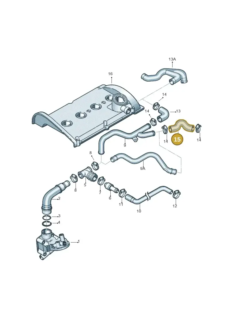 06A103221BR — Volkswagen Jetta/Wagon (2002-2006) diagram 194103850, position 15