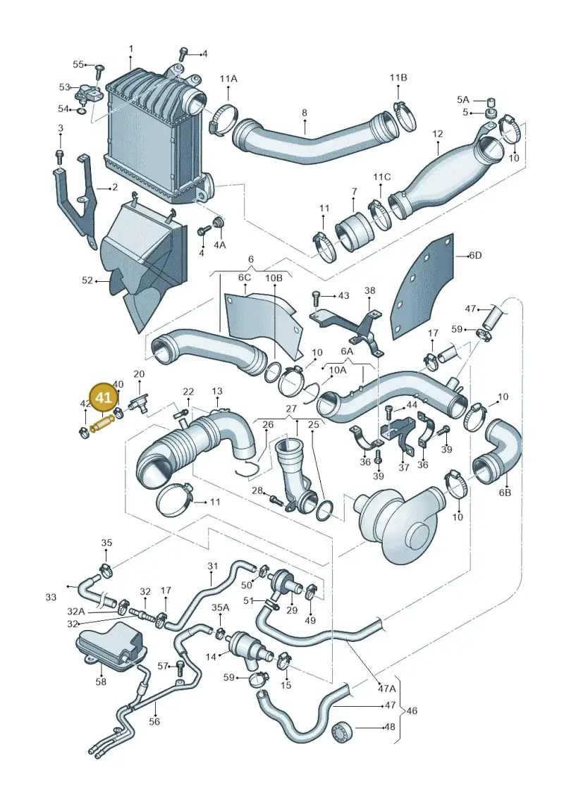 06A103221BR — Volkswagen New Beetle             06> (2005-) diagram 194145750, position 41