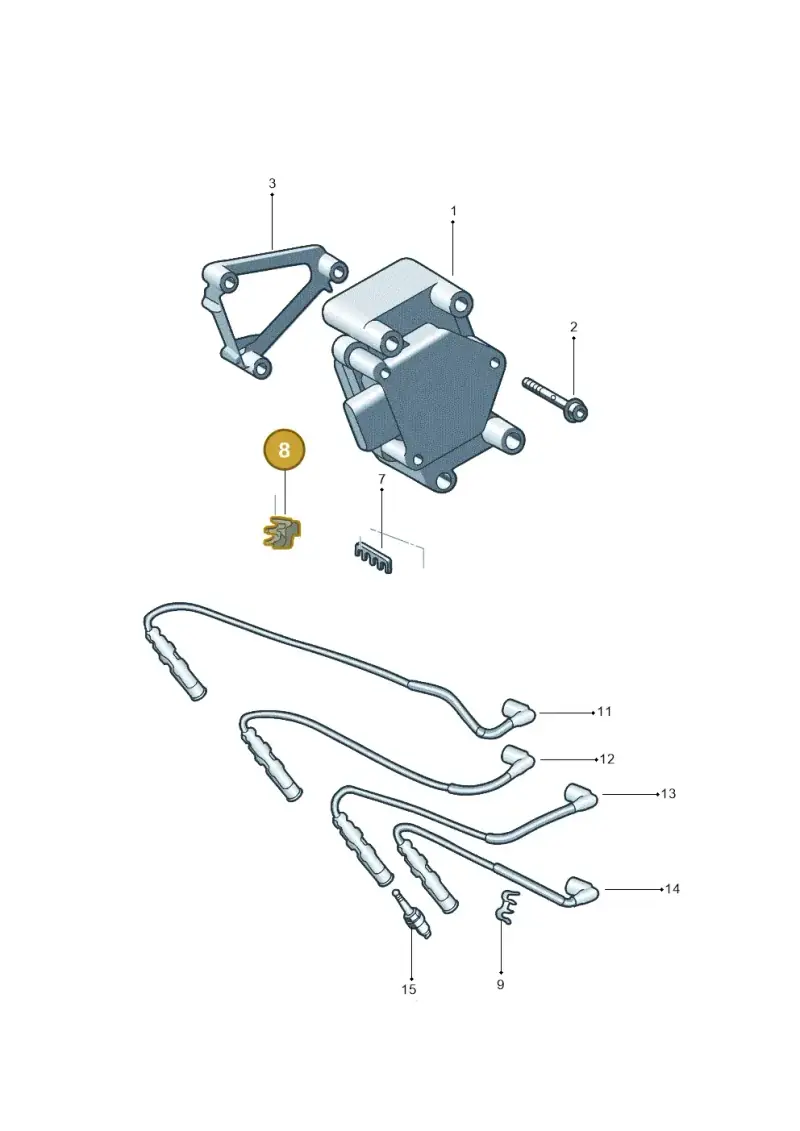 06A103733C — Volkswagen Saveiro (2013-) diagram 553905010, position 8