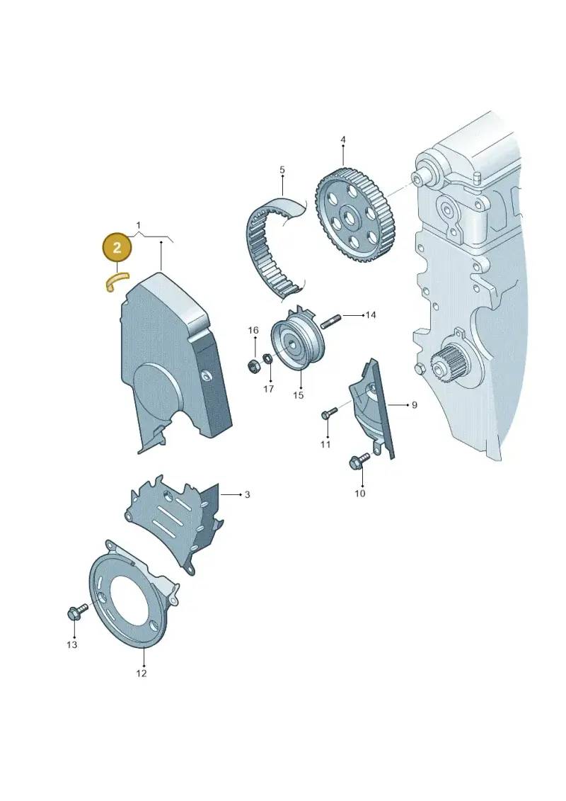 06A109150 — Volkswagen TOURAN (SVW)       "CN"04> (2004-) diagram 446109750, position 2