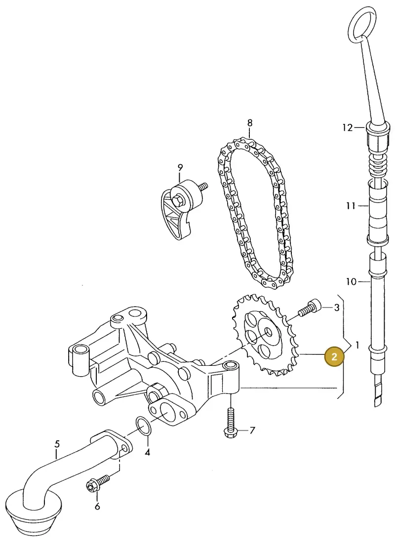 06A115121 — Volkswagen MARINE-MOTOR           02> (2002-) diagram 277115100, position 2
