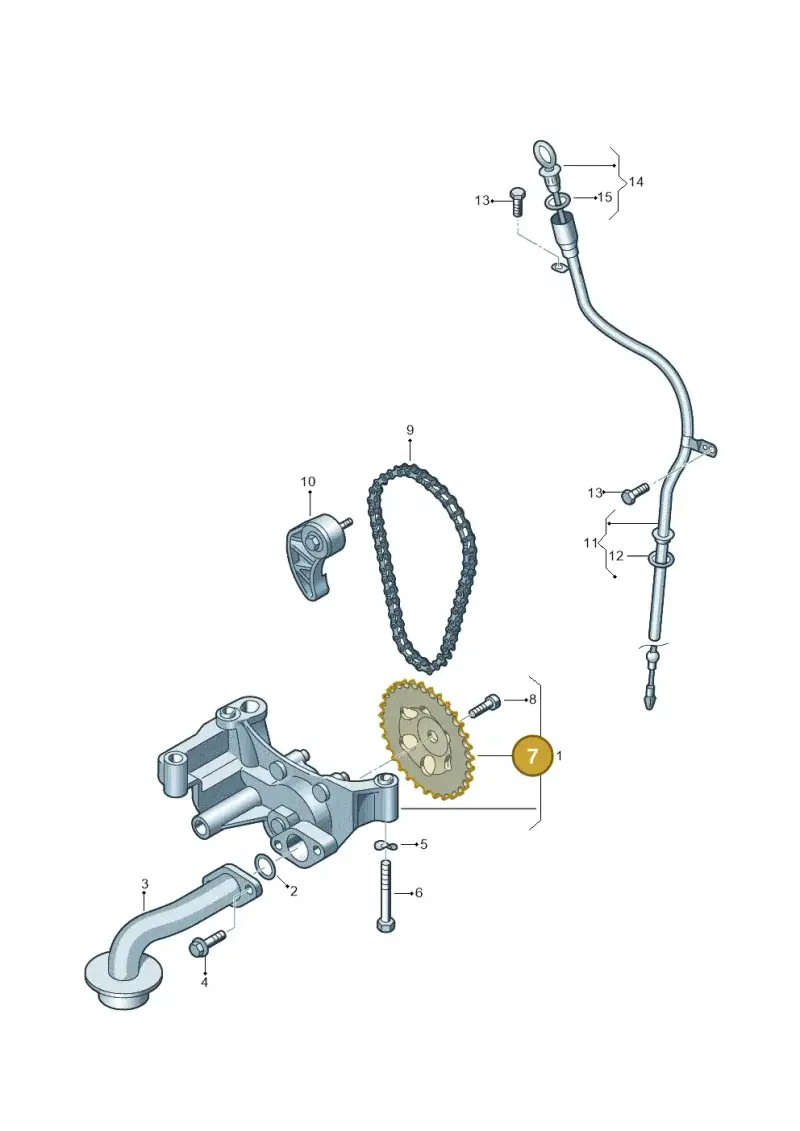 06A115121 — Volkswagen Transp. caravelle (2011-2015) diagram 410115300, position 7