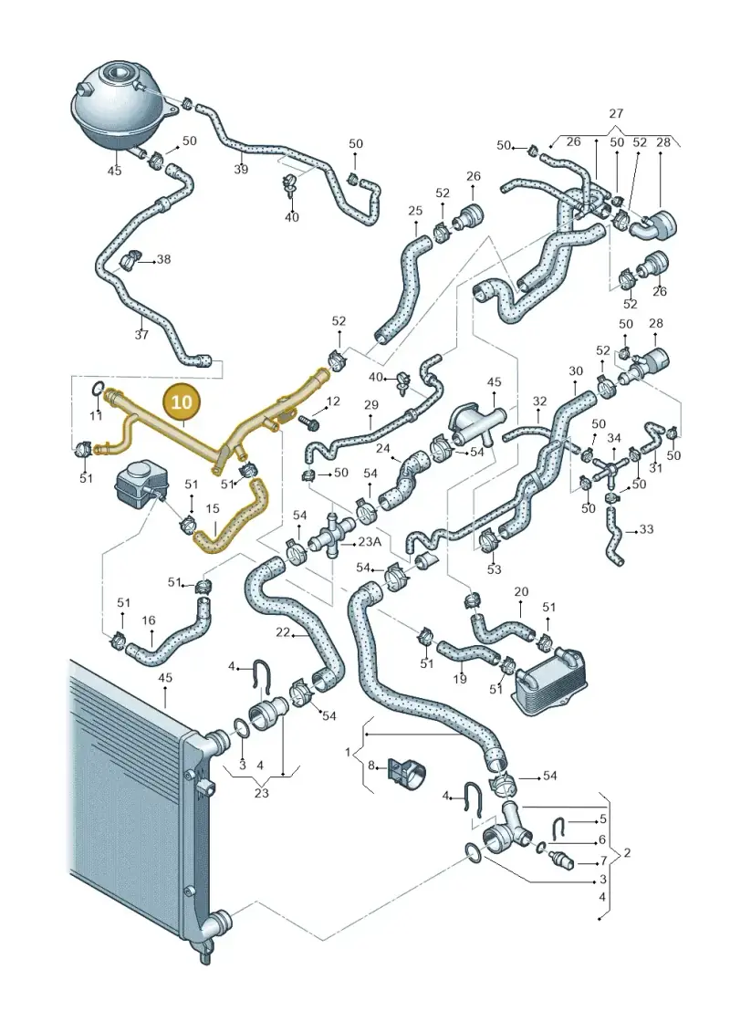 06A121065DE — Volkswagen Golf estate (2009-2013) diagram 420121180, position 10