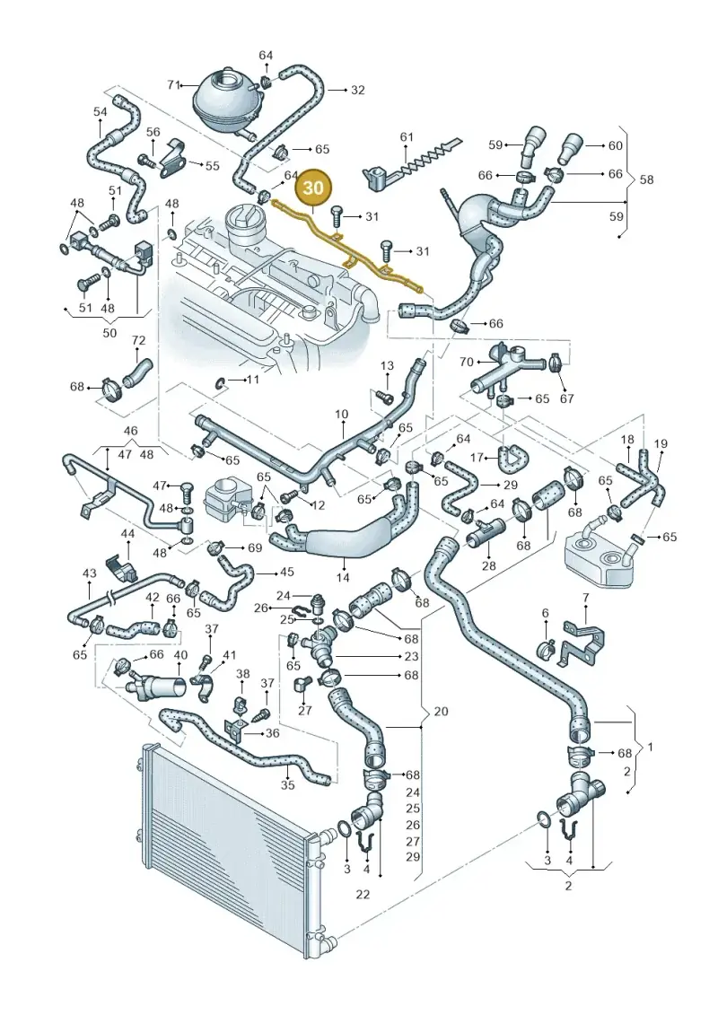 06A121075C — Volkswagen New Beetle             06> (2005-) diagram 194121480, position 30