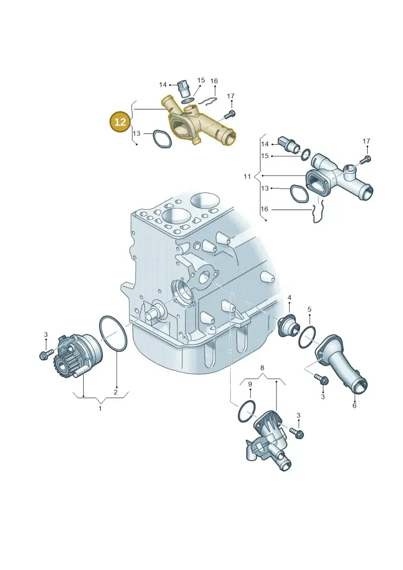 06A121132 — Volkswagen Transp. caravelle (2011-2015) diagram 679121100, position 12