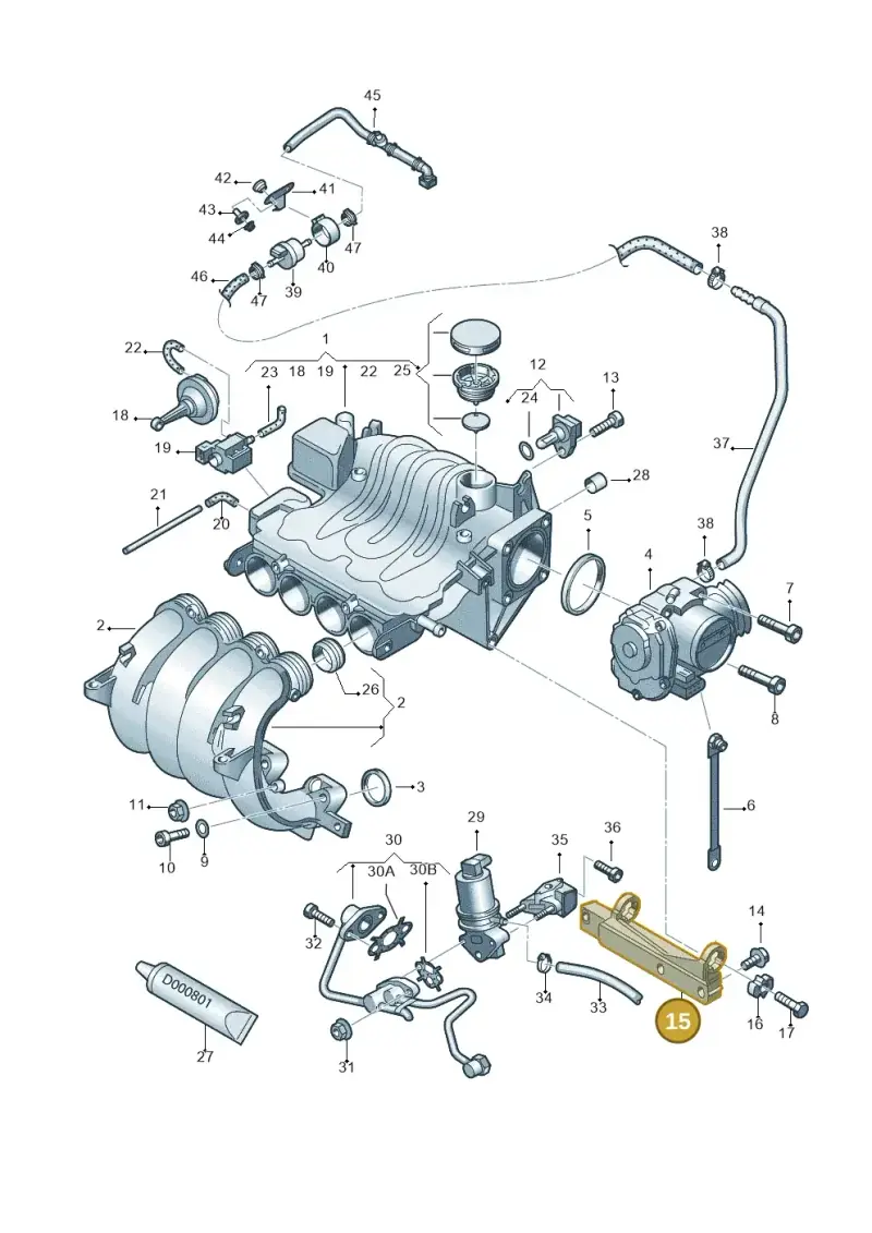 06A129723Q — Volkswagen Jetta/Wagon (2002-2006) diagram 203133150, position 15