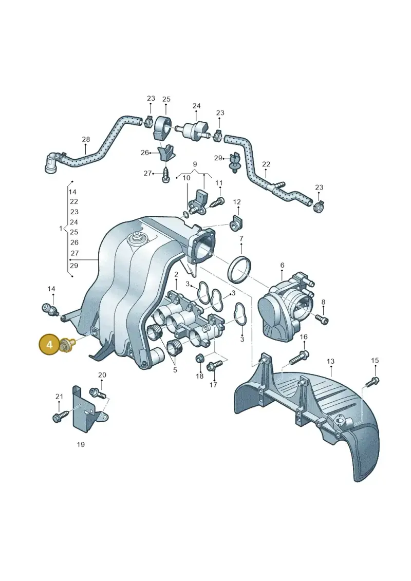 06A129776B — Volkswagen JETTA                  06> (2006-) diagram 625133280, position 4