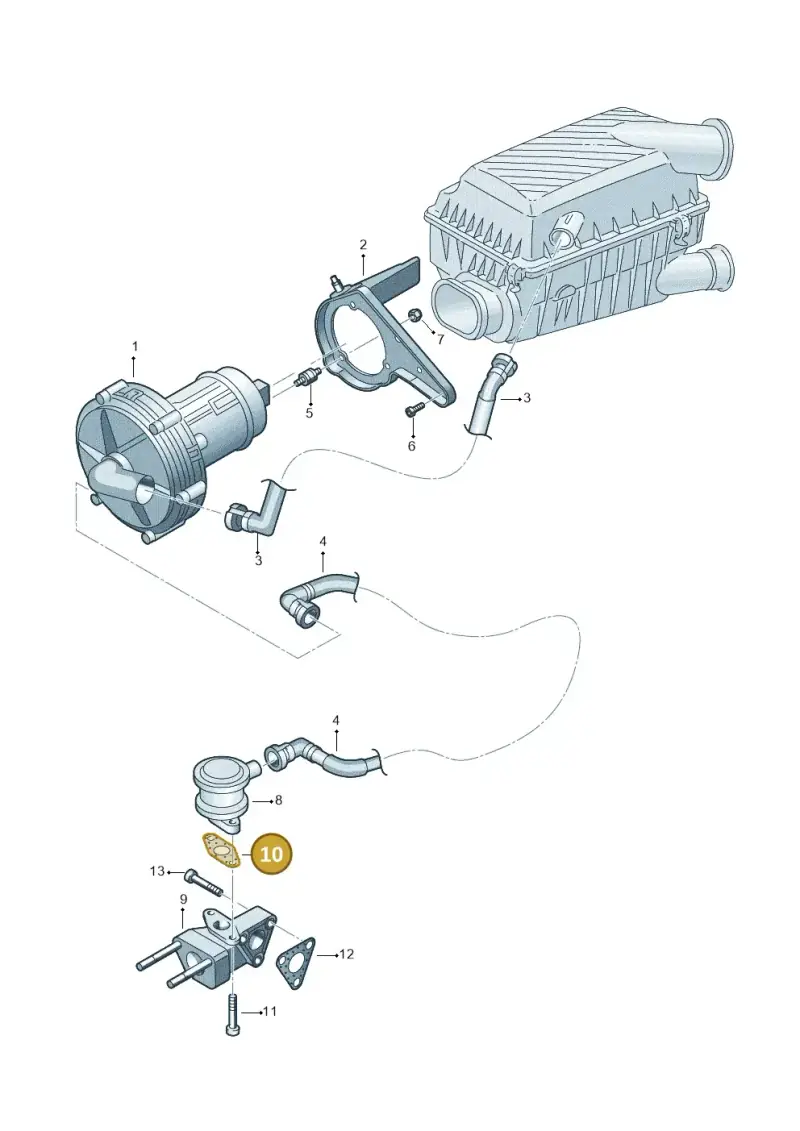 06A131120A — Volkswagen Sharan (2008-2010) diagram 244131050, position 10