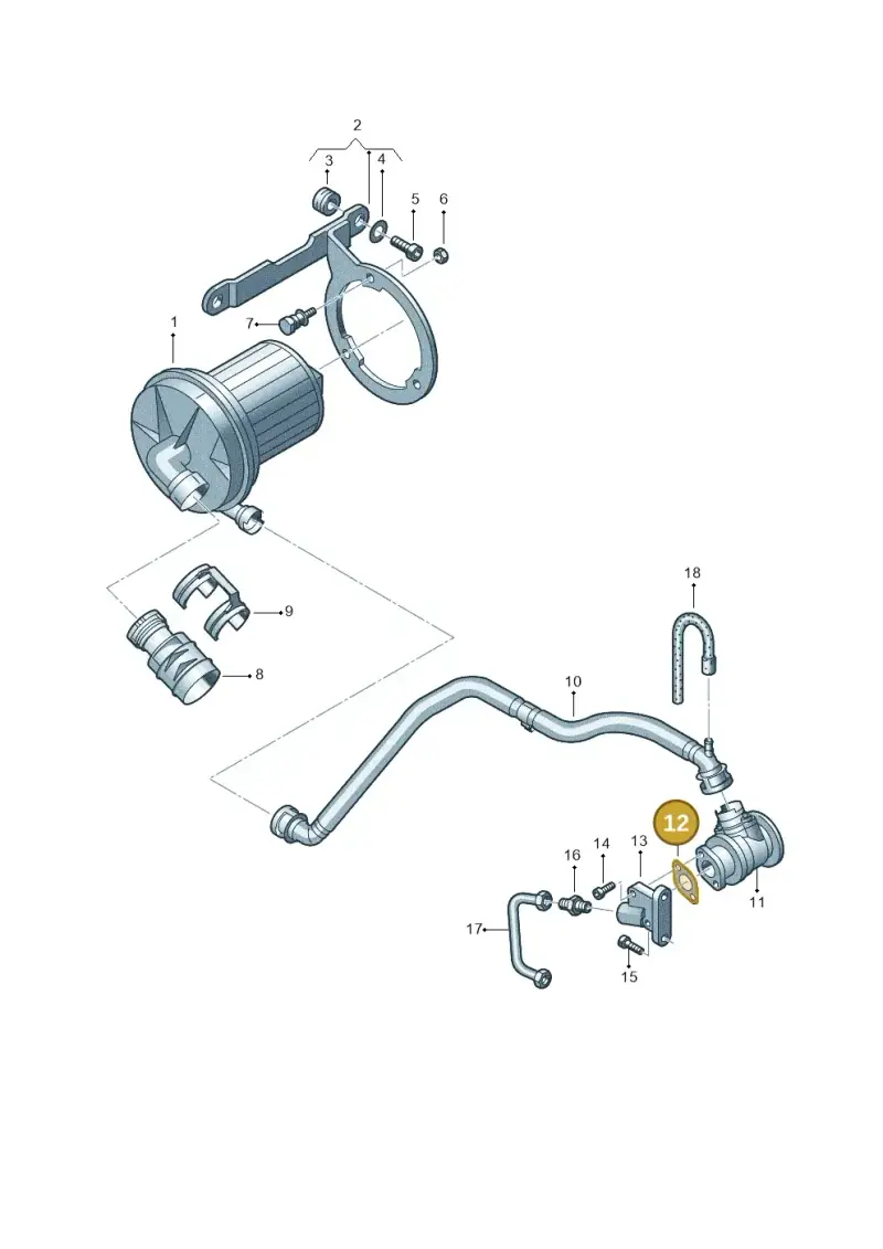 06A131120A — Volkswagen Transp. caravelle (2011-2015) diagram 410131200, position 12