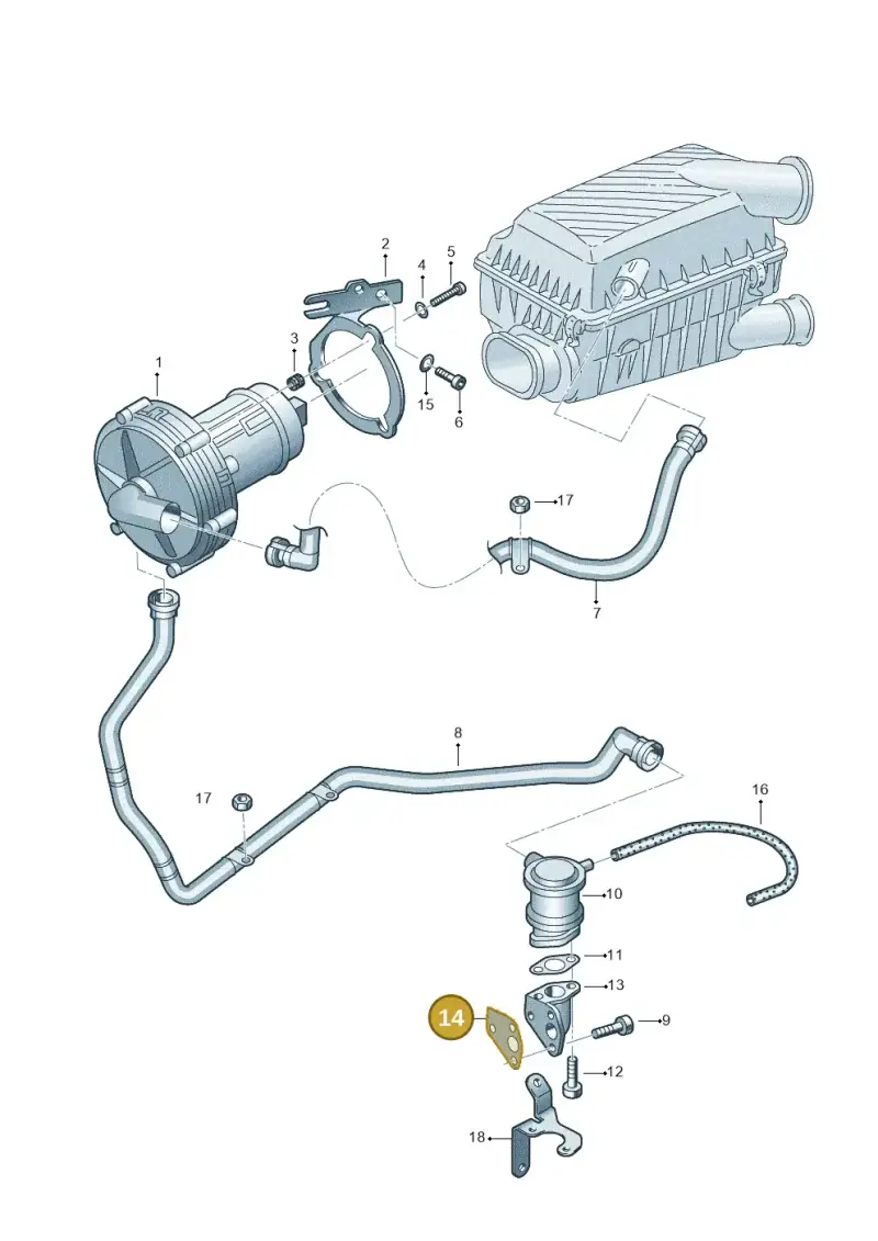 06A131120F — Volkswagen POLO CLASSIC       "CN"03>06 (2003-2006) diagram 194131070, position 14
